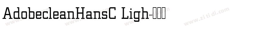AdobecleanHansC Ligh字体转换